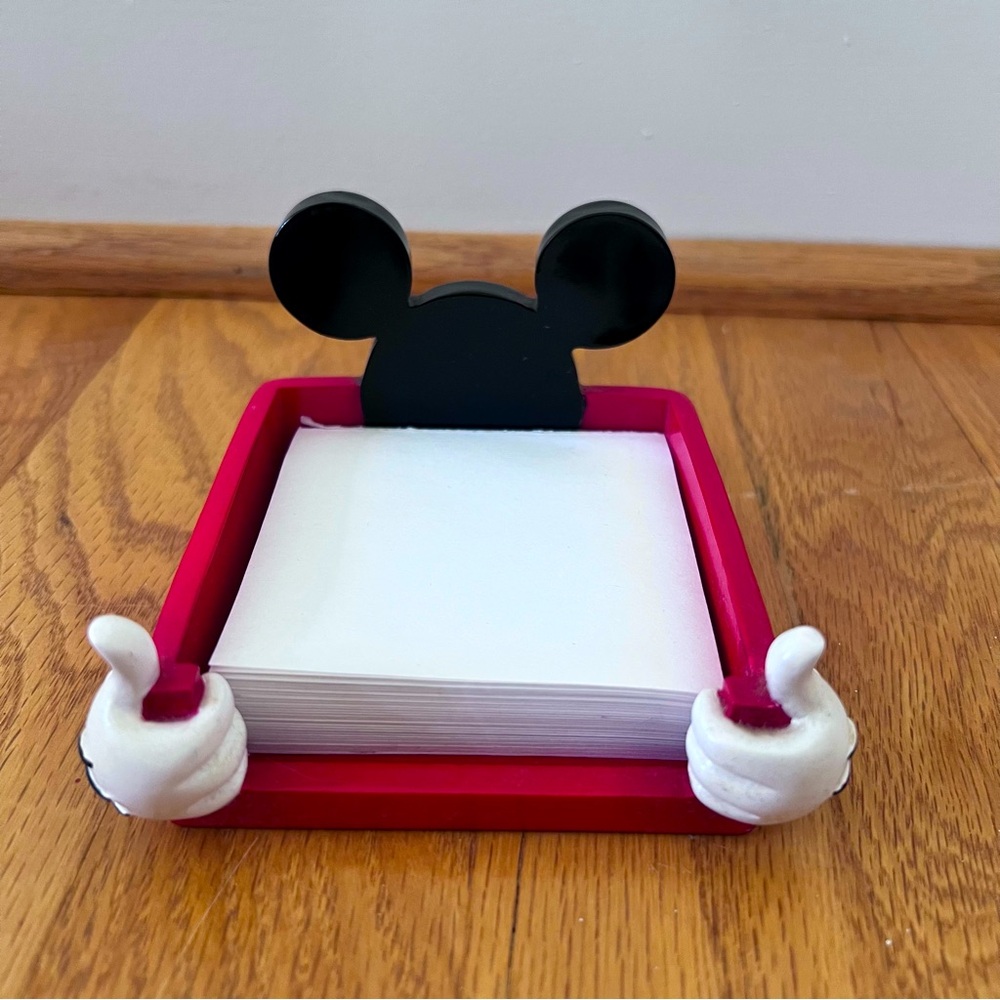 Vintage Disney Mickey Mouse Note Pad Holder